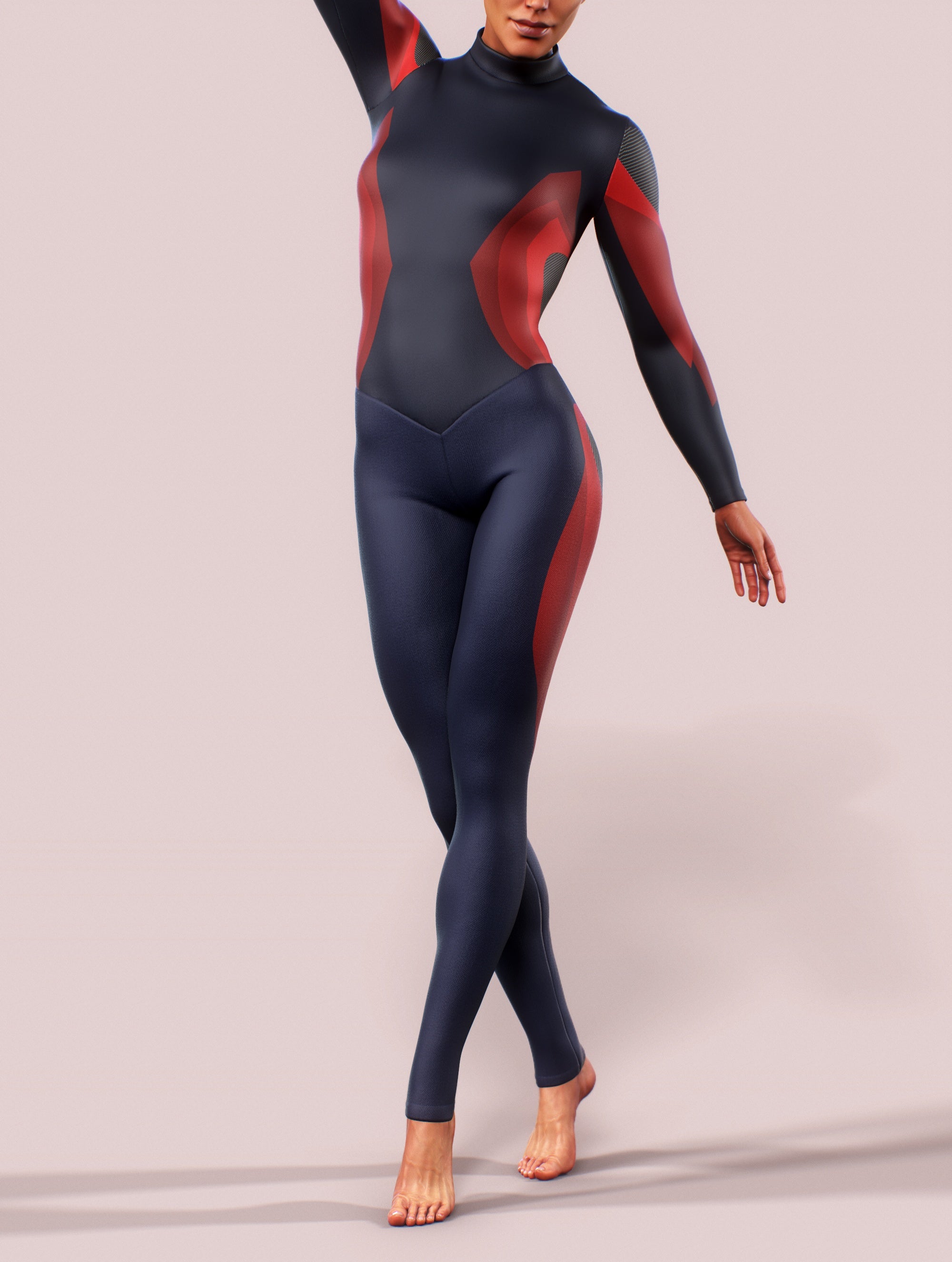 Blue Carbon Shaping Suit-unitard-bootysculpted