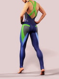 Blue Carbon Workout Catsuit-unitard-bootysculpted