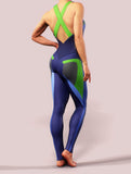 Blue Carbon Workout Catsuit-unitard-bootysculpted