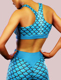 Blue Mermaid Activewear Set-Activewear Set-bootysculpted