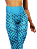 Blue Mermaid Yoga Pants
