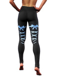 Blue Ribbon Leggings-High waisted leggings-bootysculpted