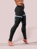 Blue Ribbon Leggings-High waisted leggings-bootysculpted