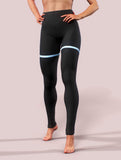 Blue Ribbon Leggings-High waisted leggings-bootysculpted