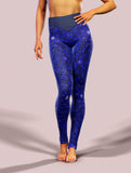 Blue Snakes Party Leggings-High waisted leggings-bootysculpted