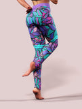 Boho Feathers Tall Leggings-High waisted leggings-bootysculpted