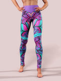 Boho Feathers Tall Leggings-High waisted leggings-bootysculpted