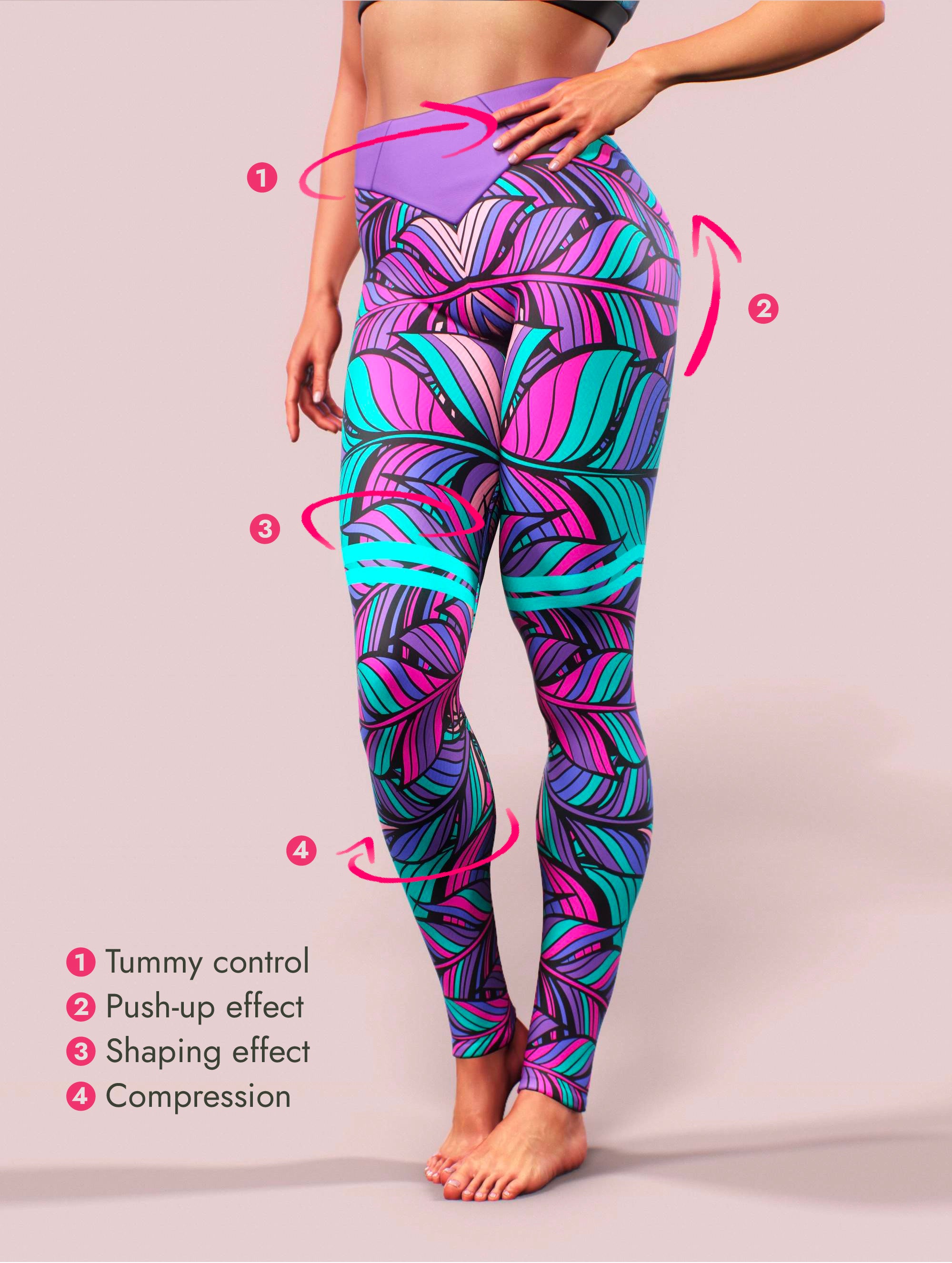 Boho Feathers Tall Leggings