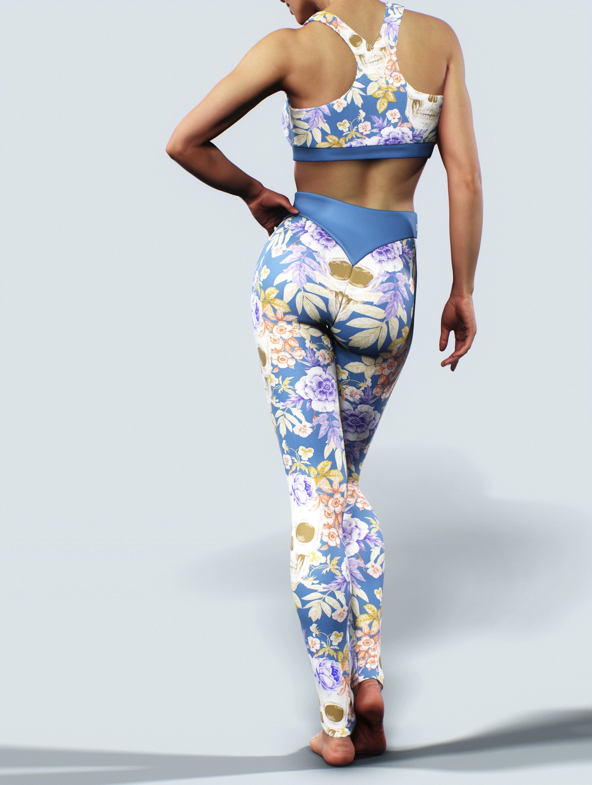 Bones & Skulls Leggings-High waisted leggings-bootysculpted