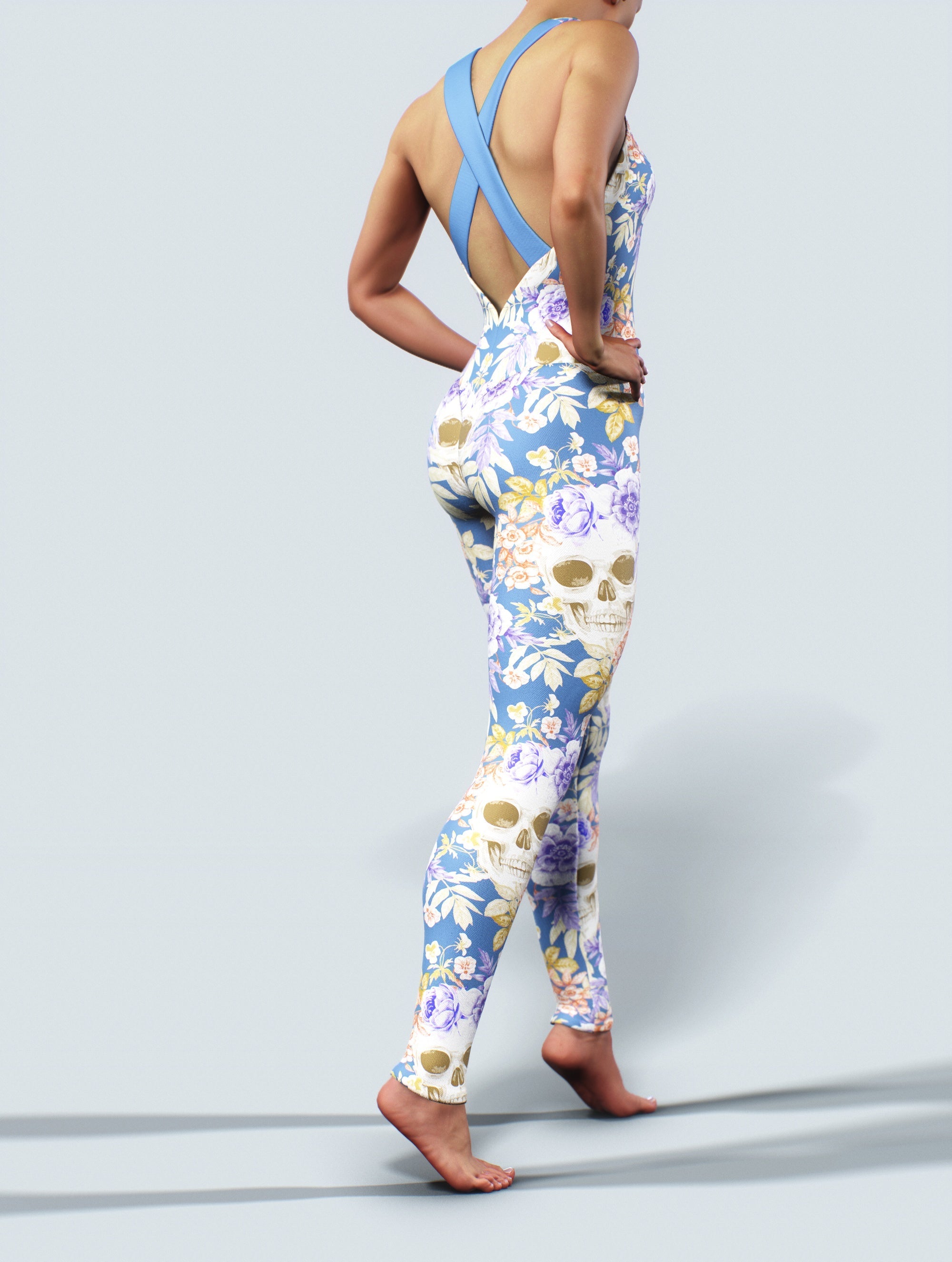 Bones & Skulls Playsuit-unitard-bootysculpted