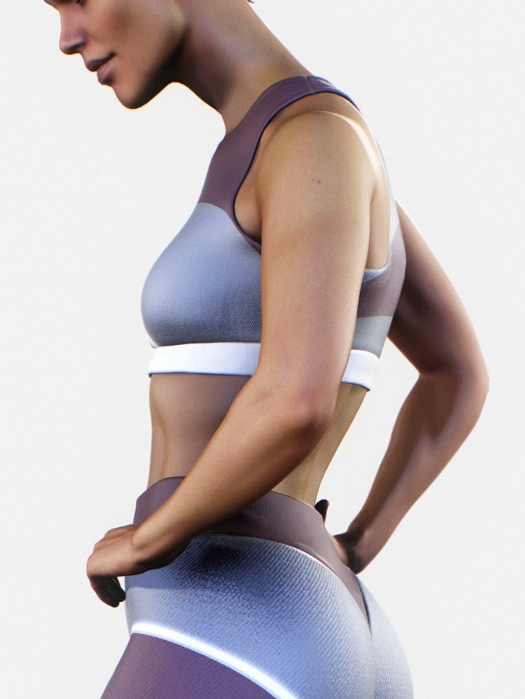 Brick Lines Support Bra-Sports bra-bootysculpted