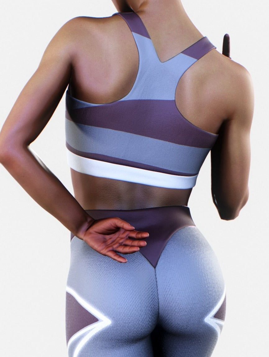 Brick Lines Support Bra-Sports bra-bootysculpted