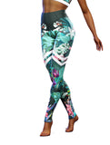 Brunei Orchids High Leggings-High waisted leggings-bootysculpted