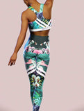 Brunei Orchids High Leggings-High waisted leggings-bootysculpted