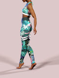 Brunei Orchids High Leggings-High waisted leggings-bootysculpted