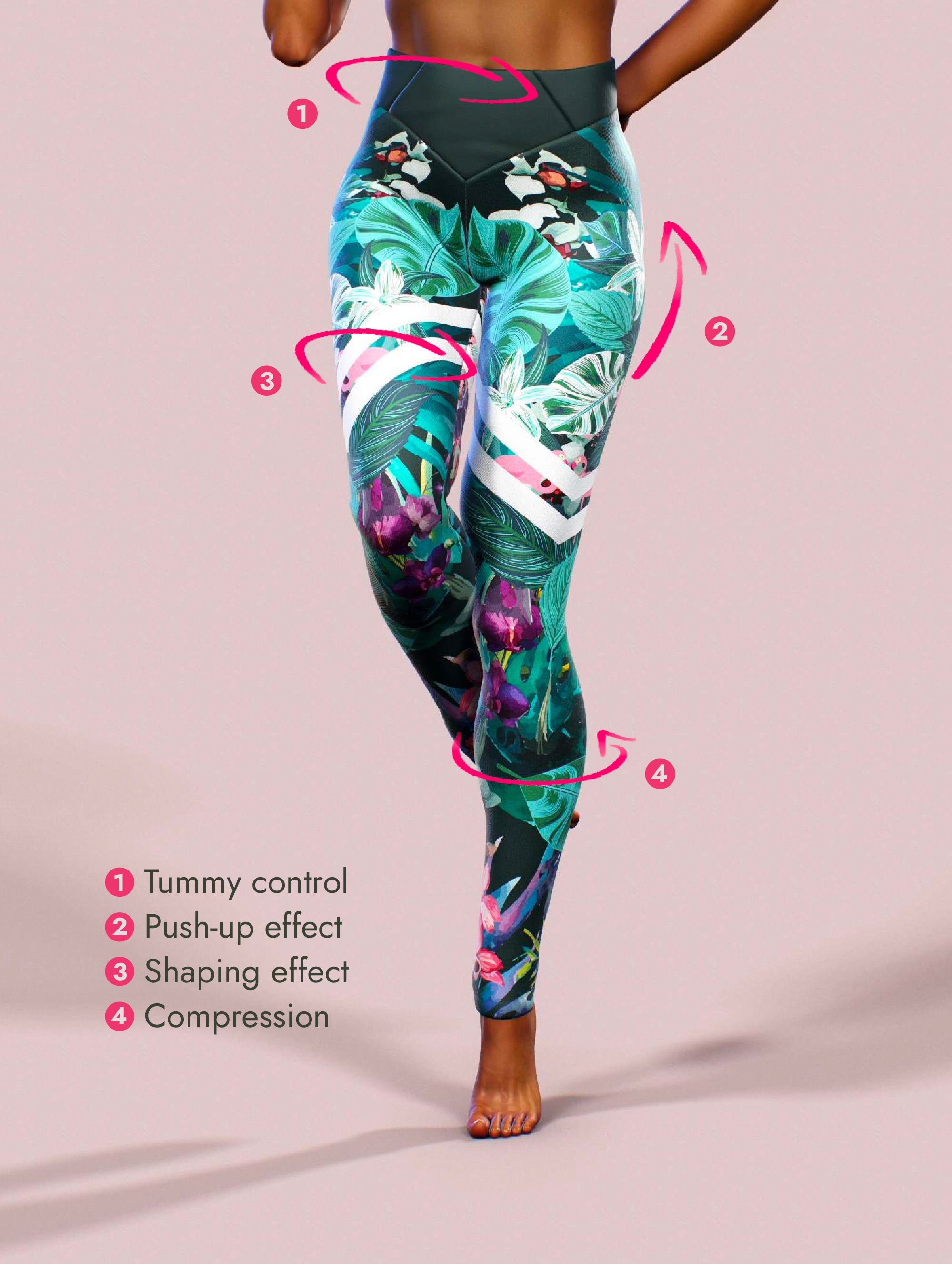 Brunei Orchids High Leggings