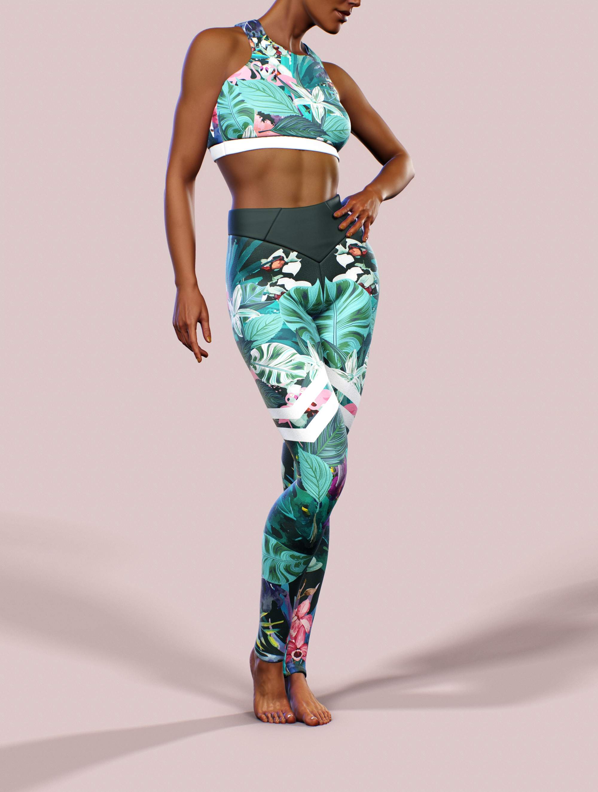 Brunei Orchids Sports Bra-Sports bra-bootysculpted