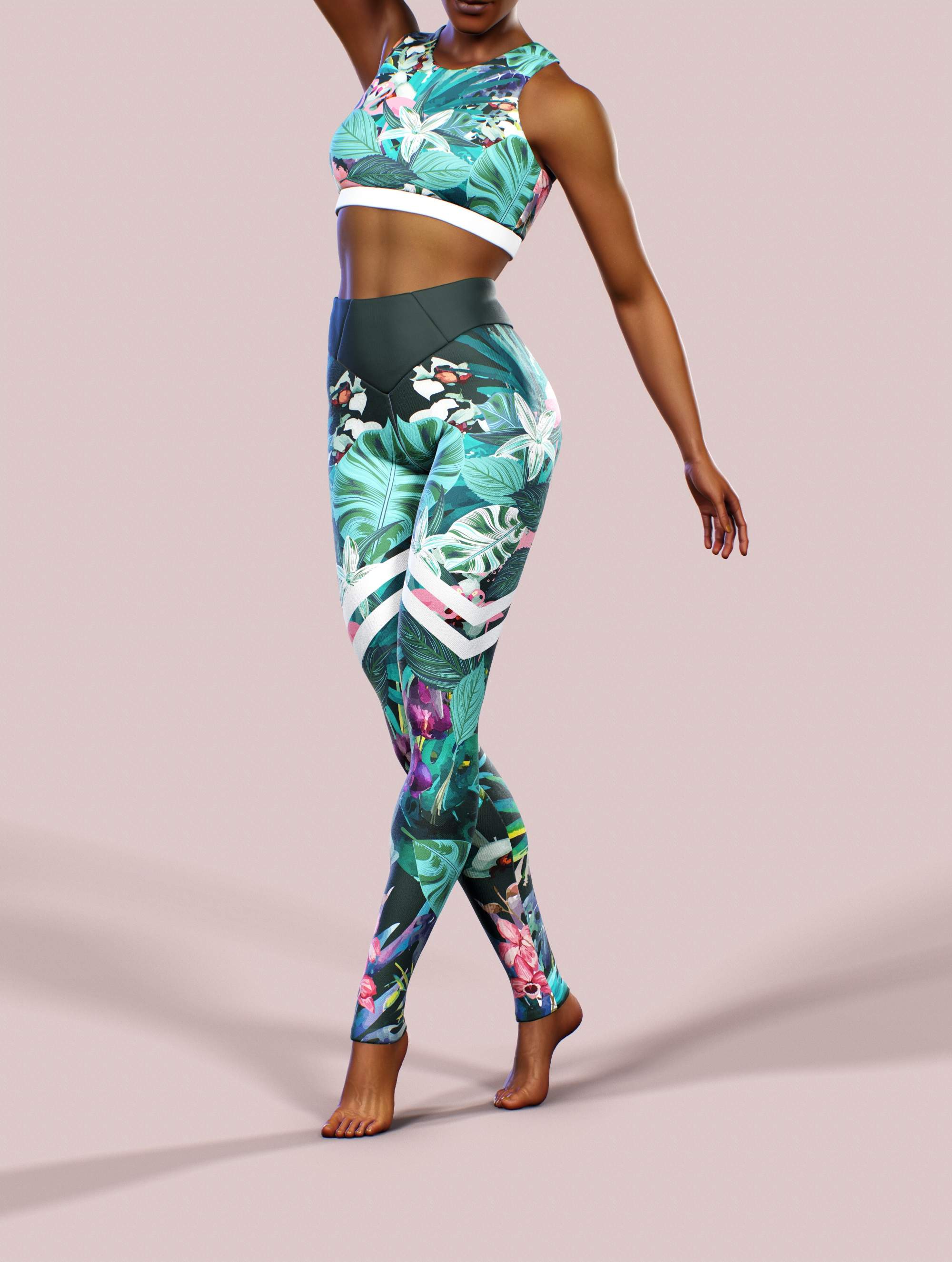 Brunei Orchids Sports Bra-Sports bra-bootysculpted