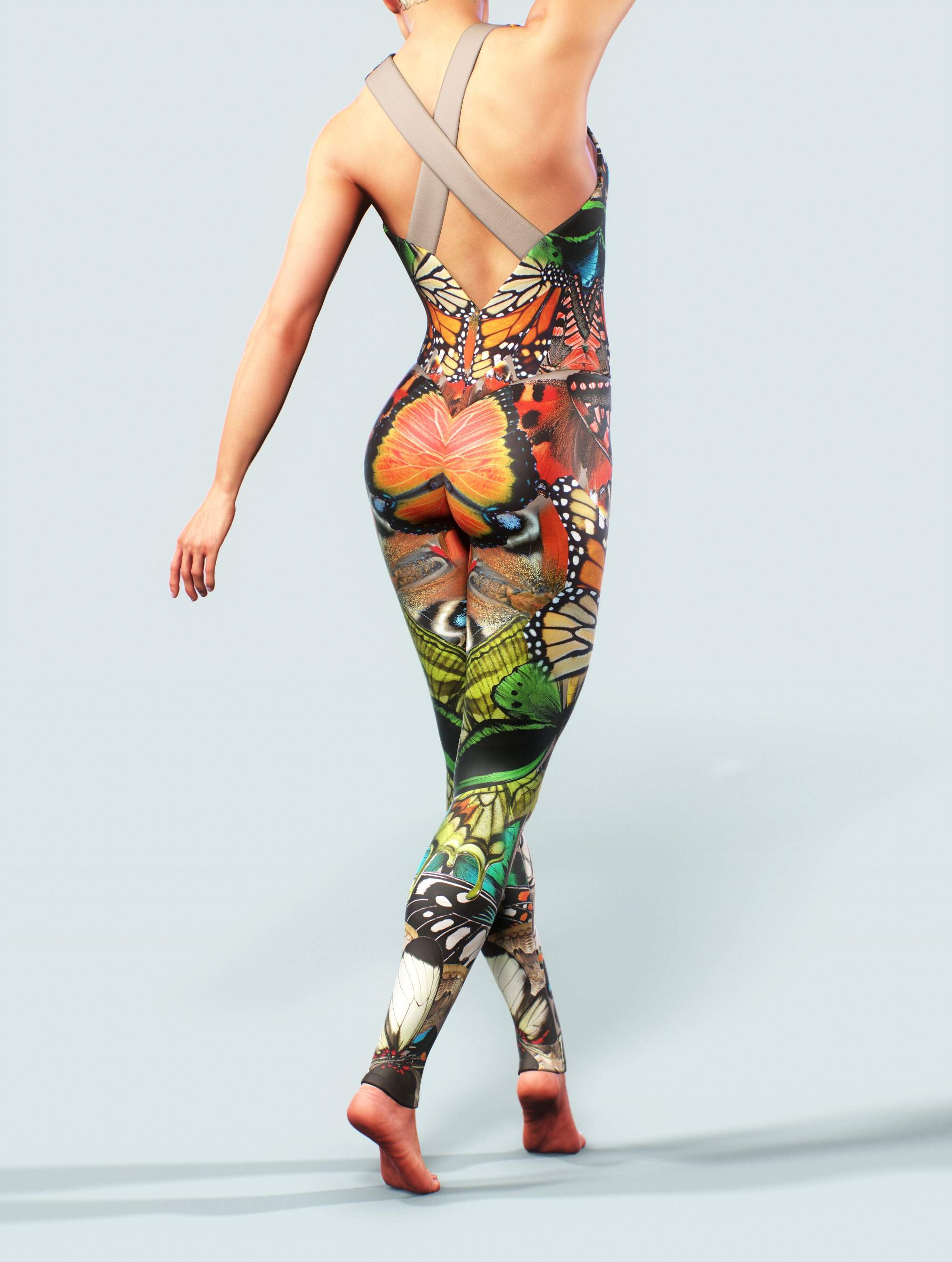 Butterfly Faifytale Green Bodysuit-unitard-bootysculpted