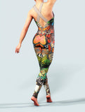 Butterfly Faifytale Green Bodysuit-unitard-bootysculpted