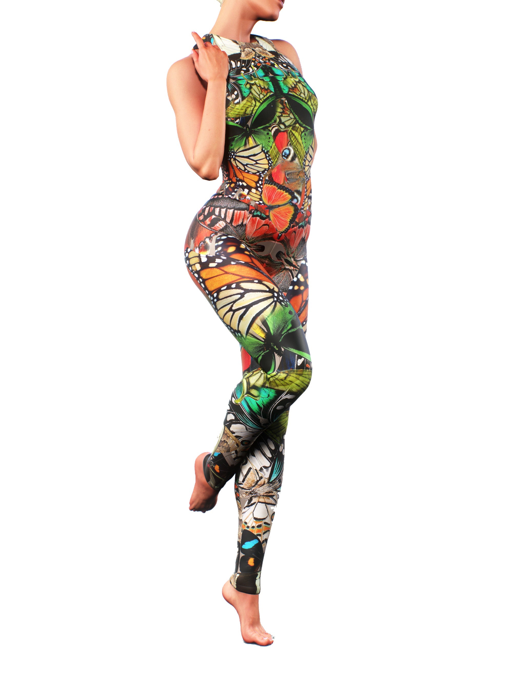 Butterfly Faifytale Green Bodysuit-unitard-bootysculpted