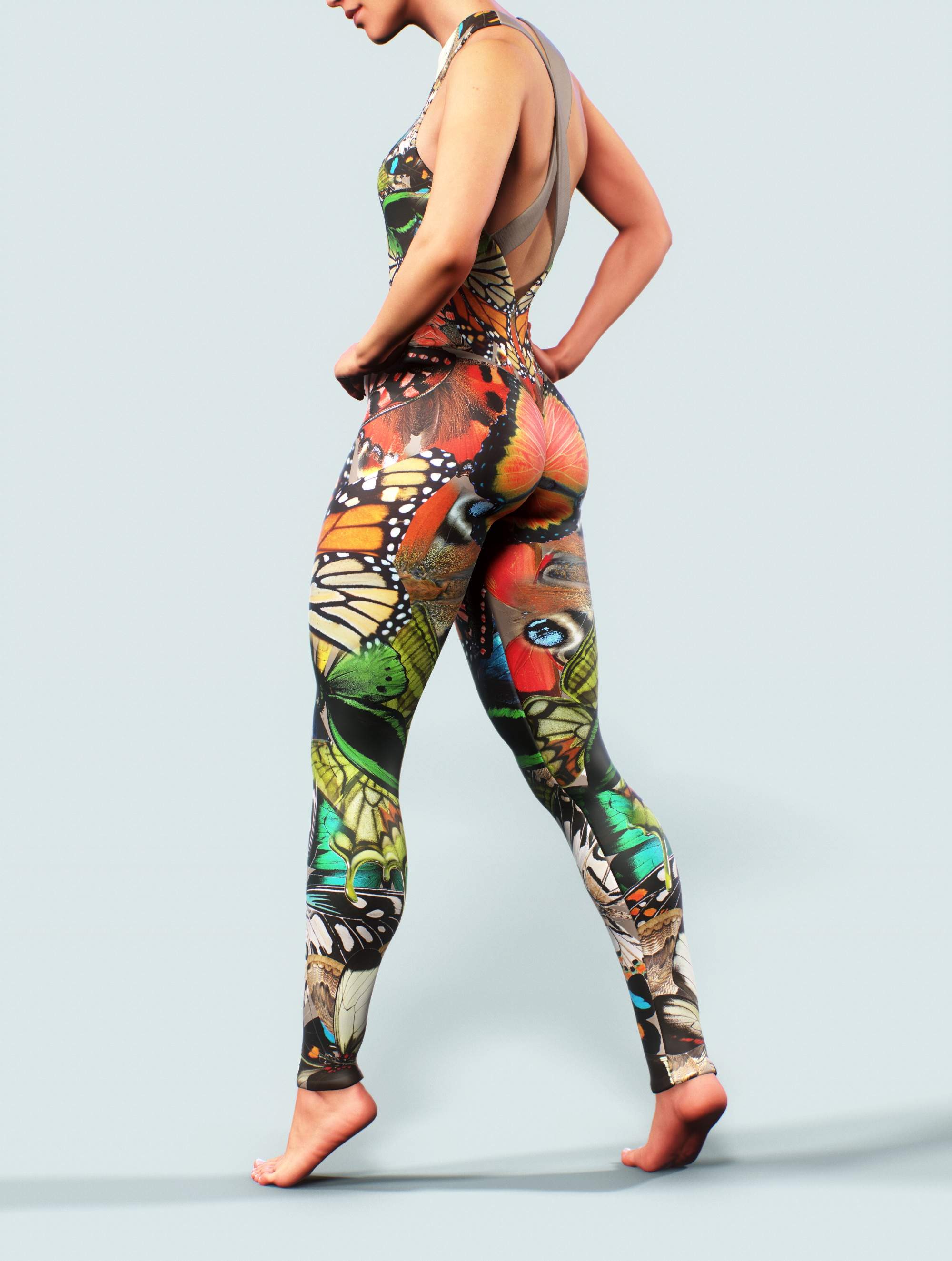Butterfly Faifytale Green Bodysuit-unitard-bootysculpted