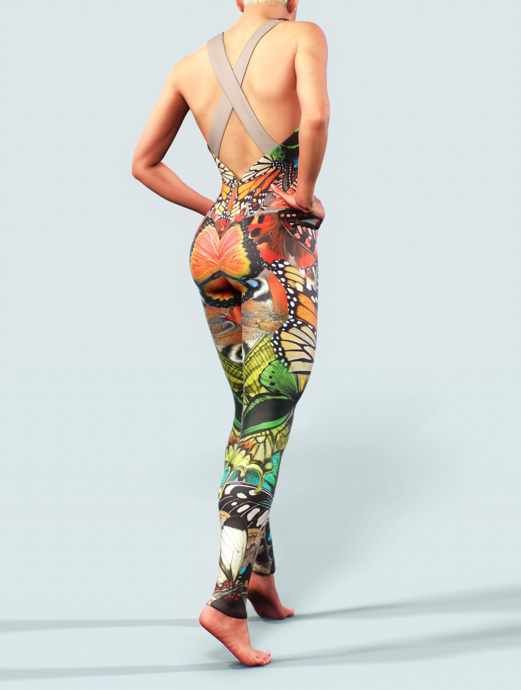 Butterfly Faifytale Green Bodysuit-unitard-bootysculpted