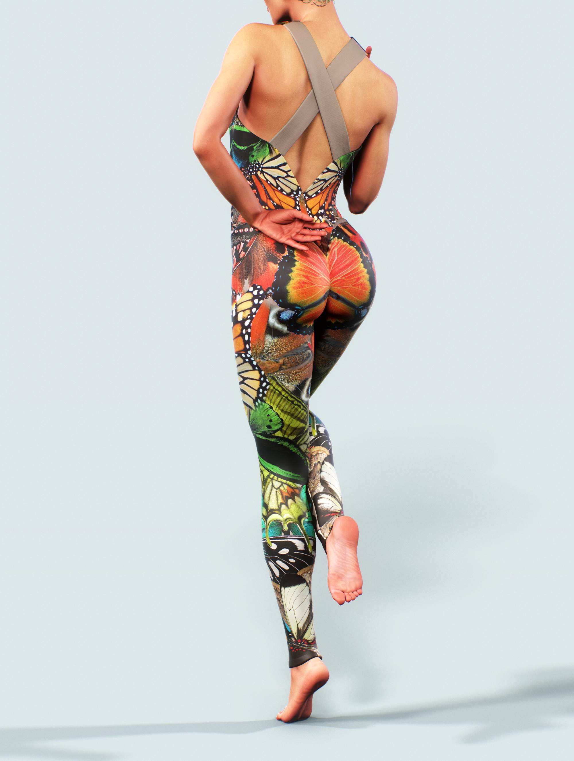 Butterfly Faifytale Green Bodysuit-unitard-bootysculpted