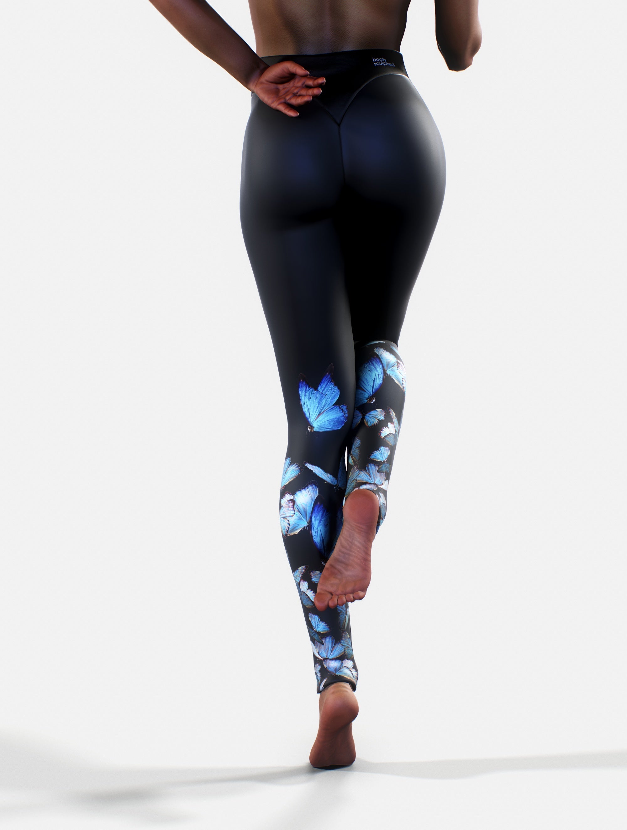 Butterfly Hurricane Tights-High waisted leggings-bootysculpted