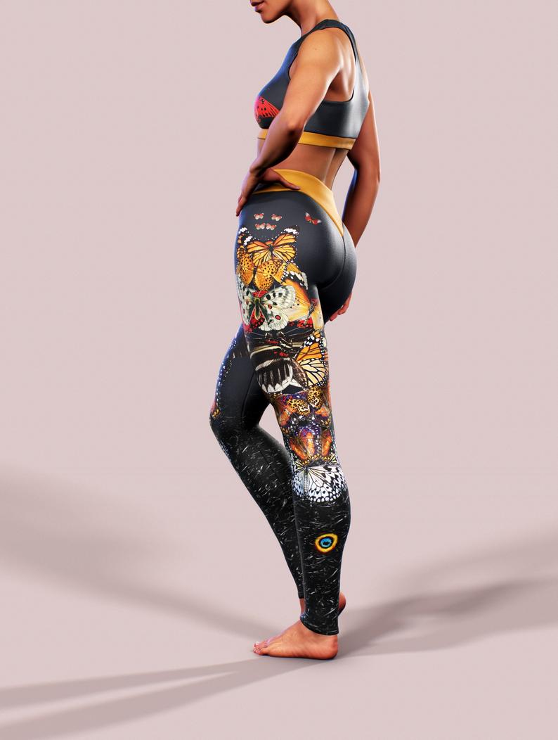 Butterfly Queen Leggings-High waisted leggings-bootysculpted