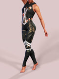 Cactus Forest Black Unitard-unitard-bootysculpted