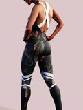 Cactus Forest Black Unitard-unitard-bootysculpted