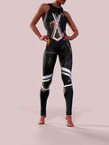 Cactus Forest Black Unitard-unitard-bootysculpted