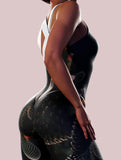 Cactus Forest Black Unitard-unitard-bootysculpted