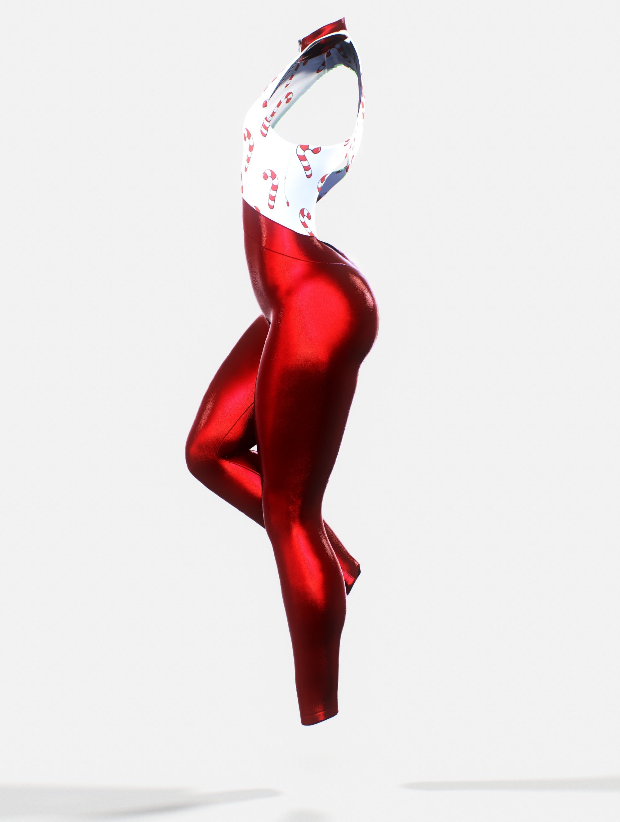 Candy Canes & Shine Suit-unitard-bootysculpted