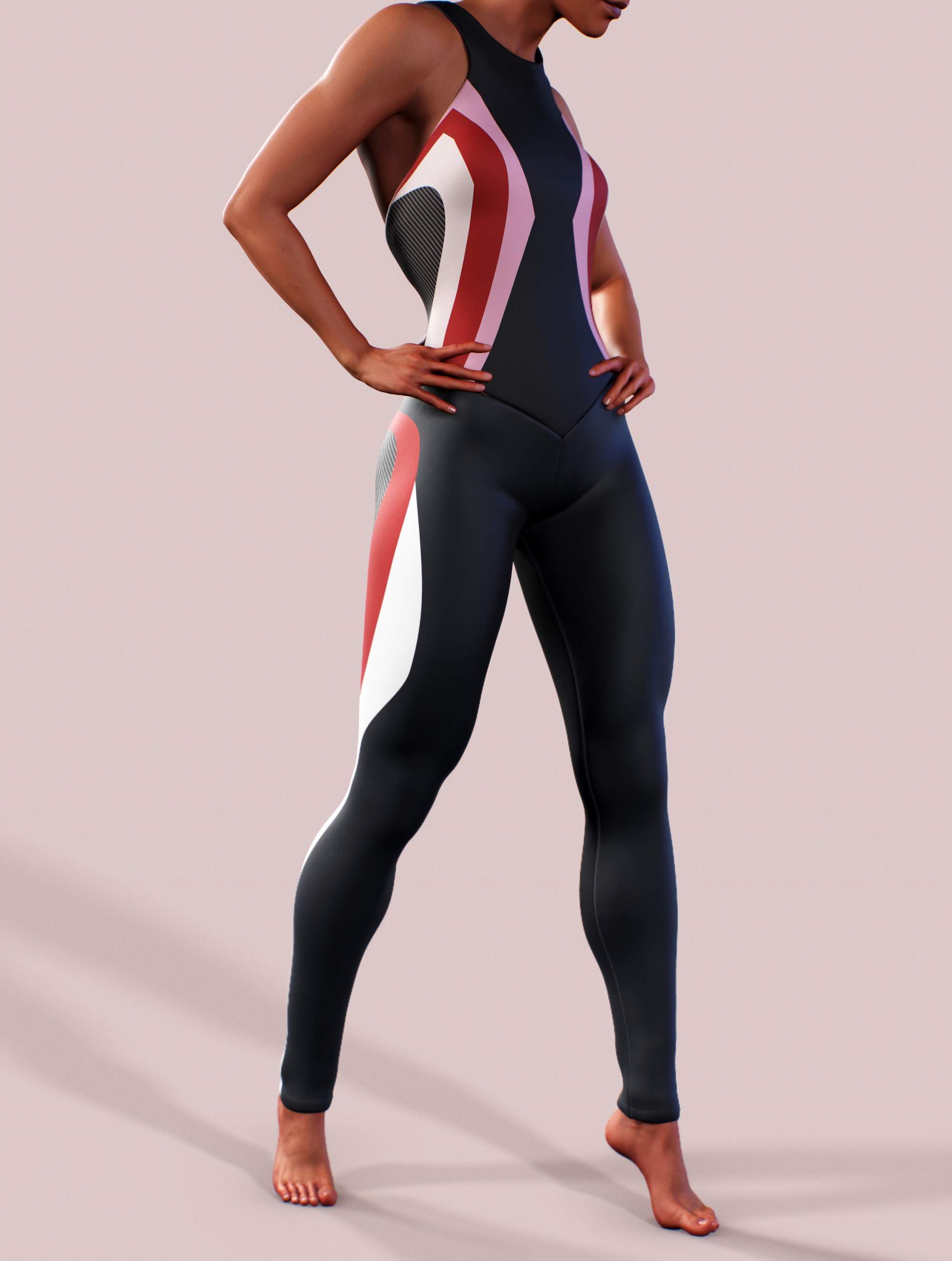 Carbon Lines Bodysuit-unitard-bootysculpted