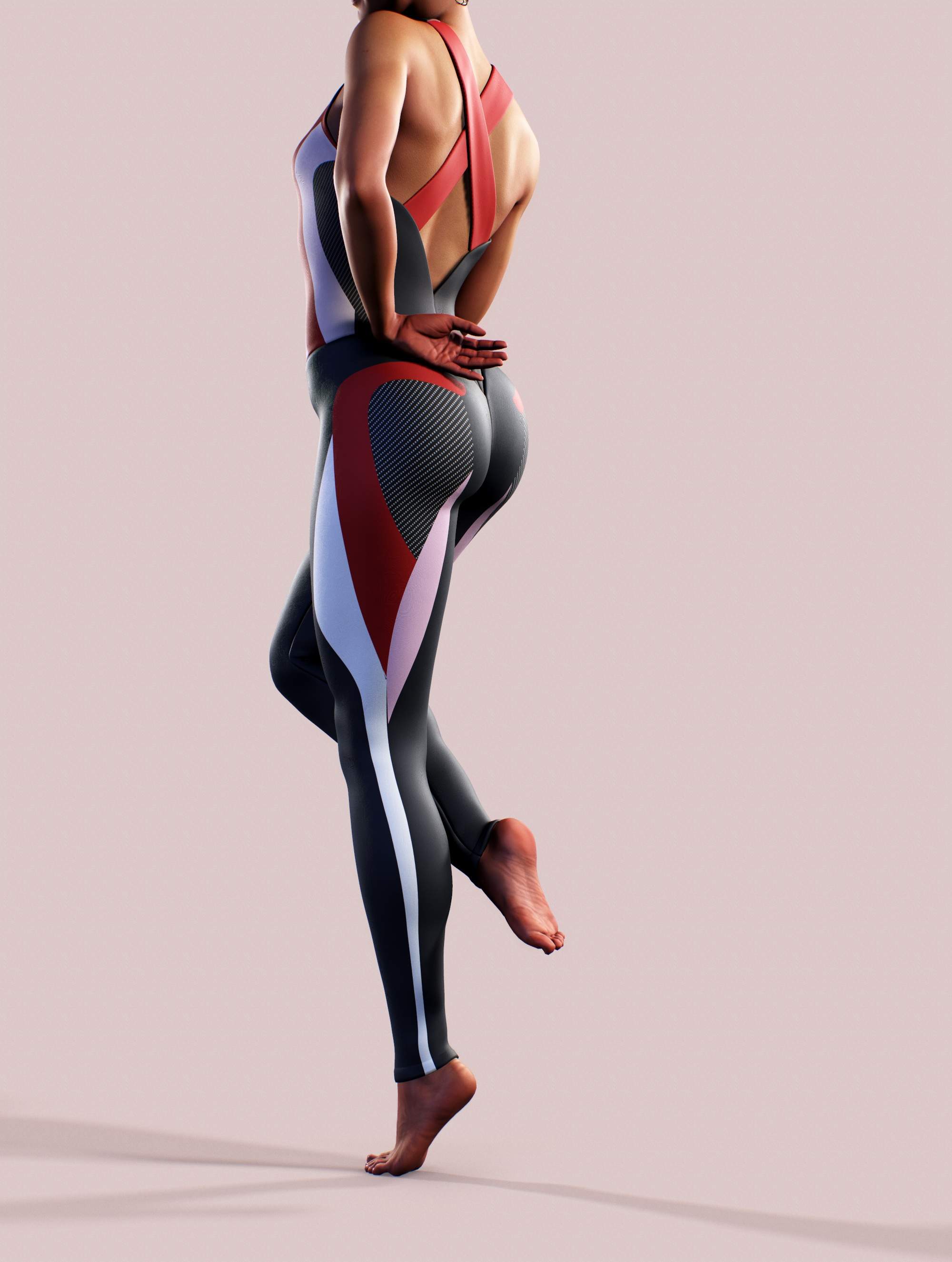Carbon Lines Bodysuit-unitard-bootysculpted