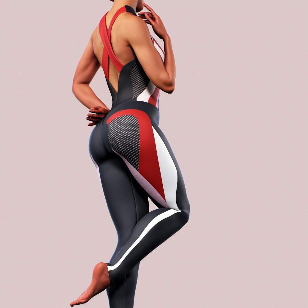 Carbon Lines Bodysuit-unitard-bootysculpted