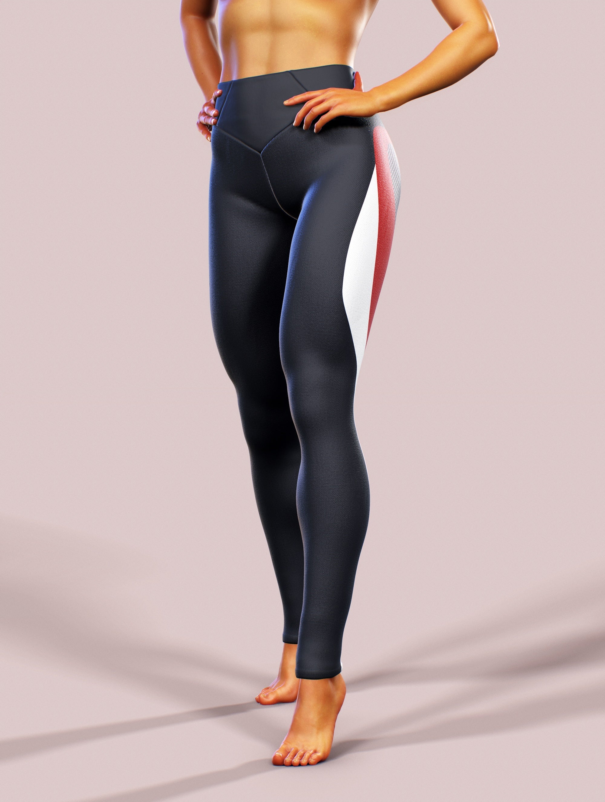 Carbon Lines Yoga Pants-High waisted leggings-bootysculpted