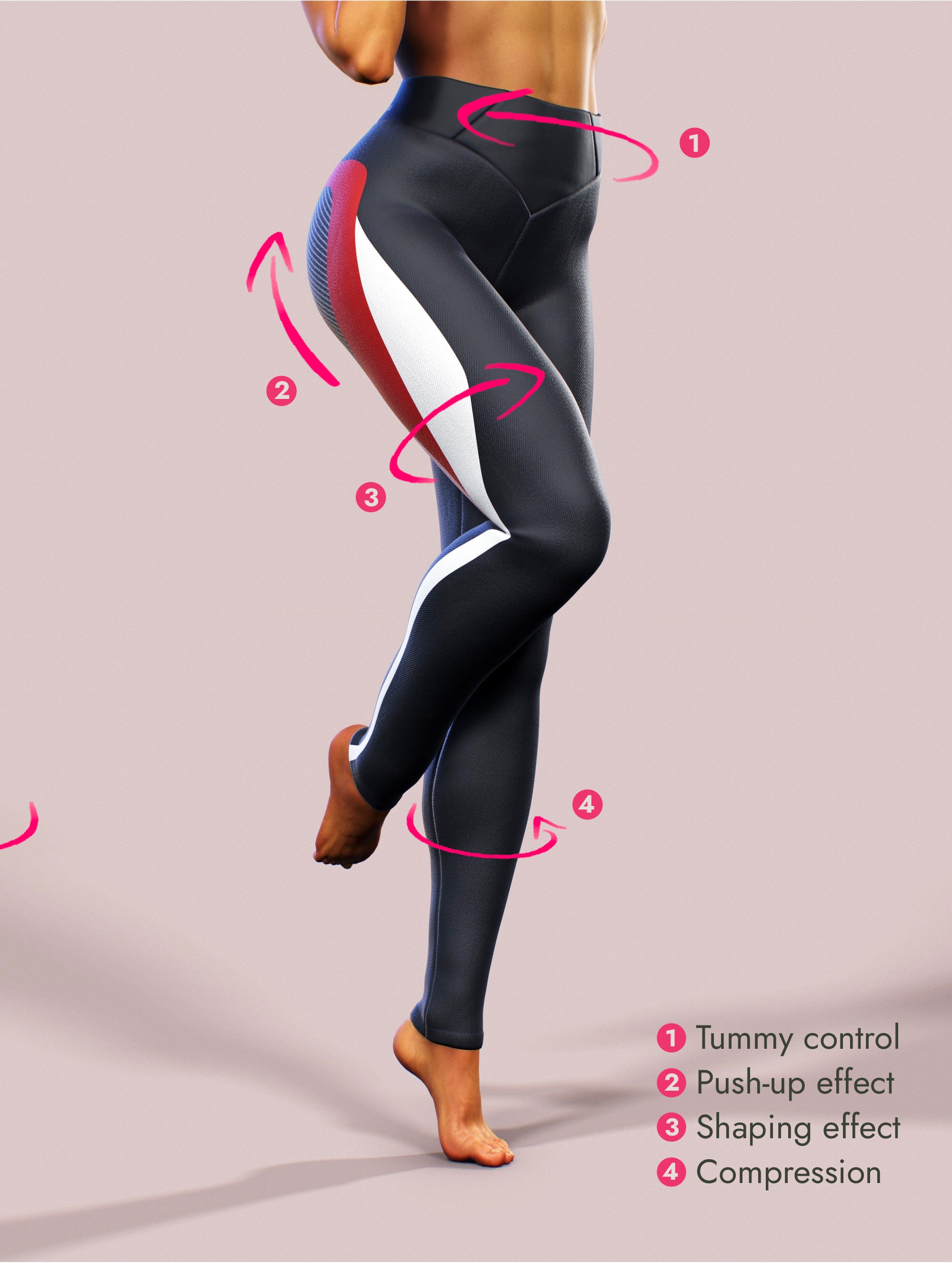 Carbon Lines Yoga Pants