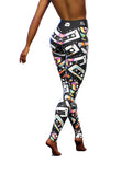 Cassette Tape Yoga Pants-High waisted leggings-bootysculpted