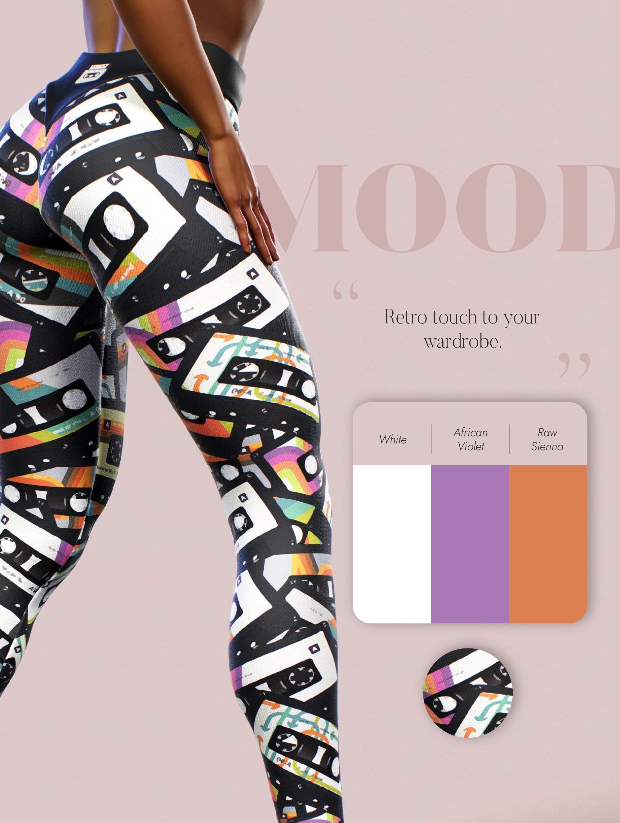 Cassette Tape Yoga Pants