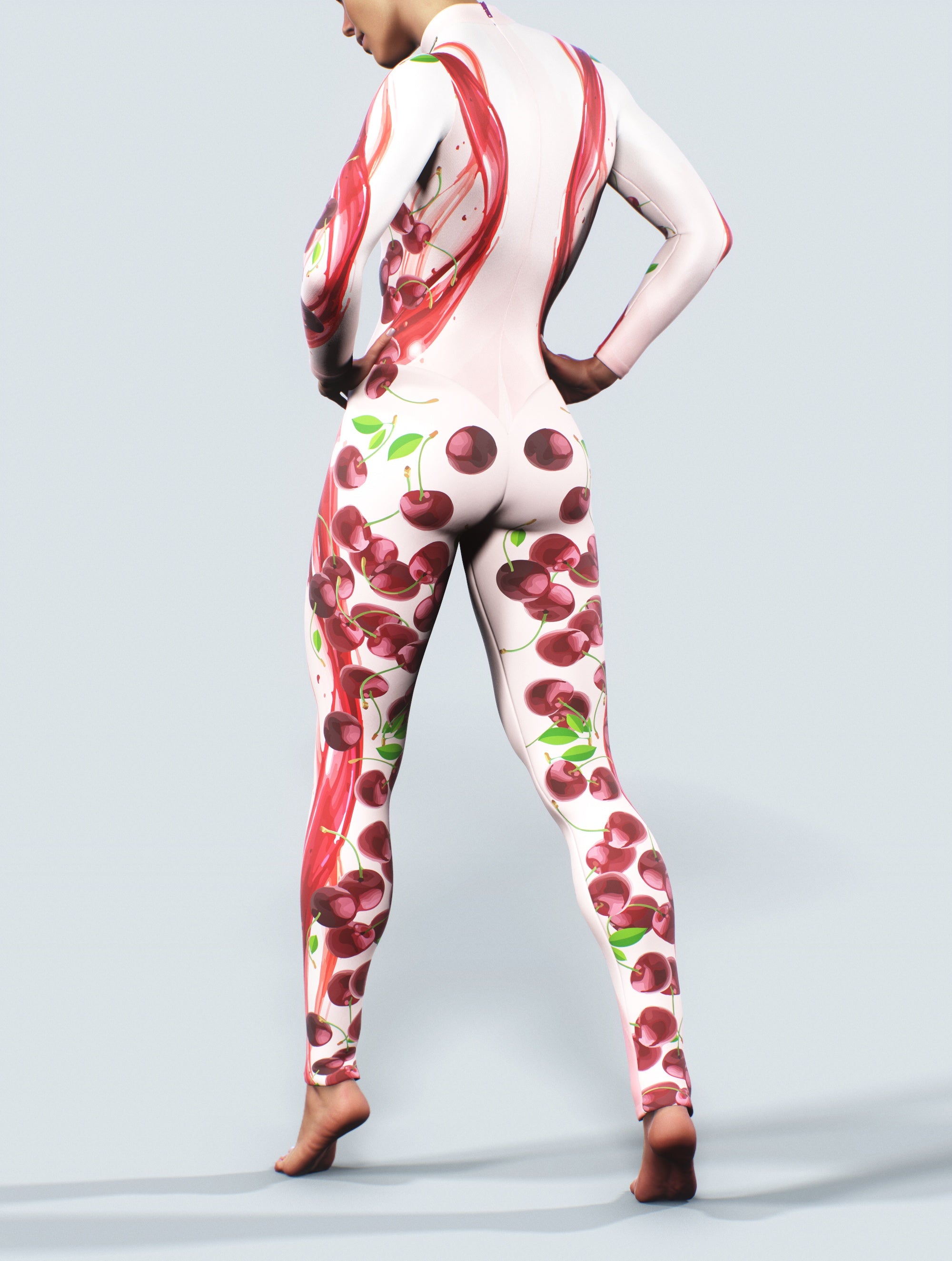 Cherry Cream Catsuit-unitard-bootysculpted