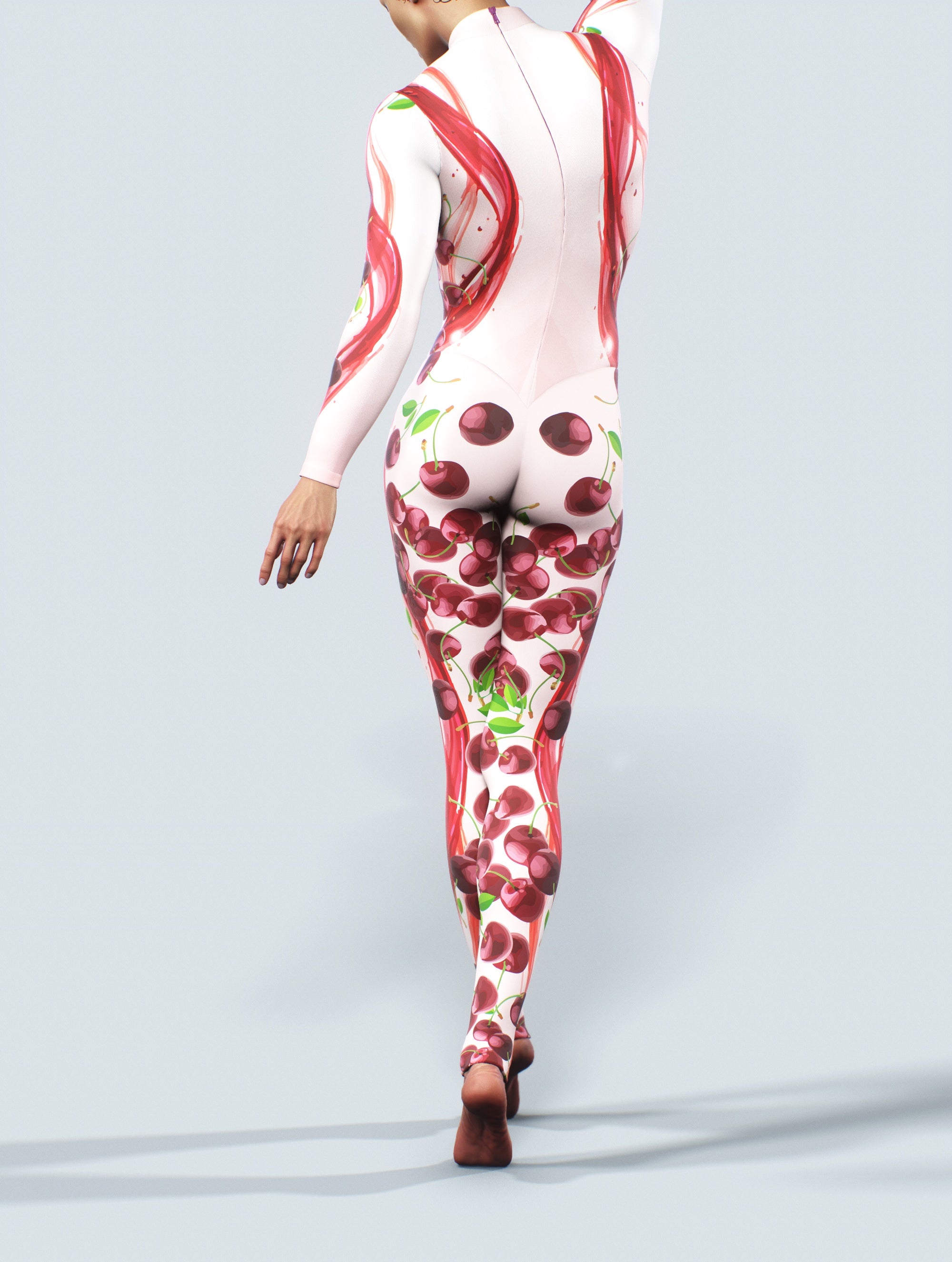 Cherry Cream Catsuit-unitard-bootysculpted