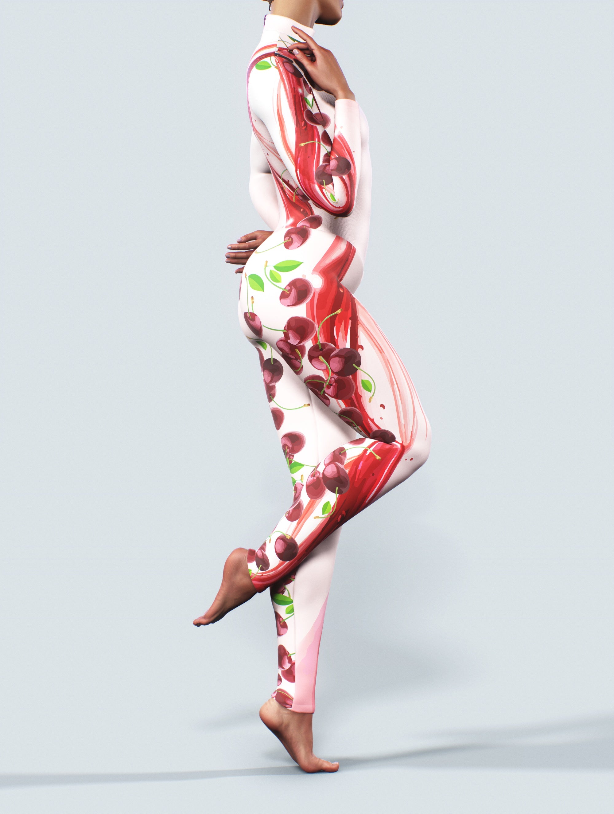Cherry Cream Catsuit-unitard-bootysculpted