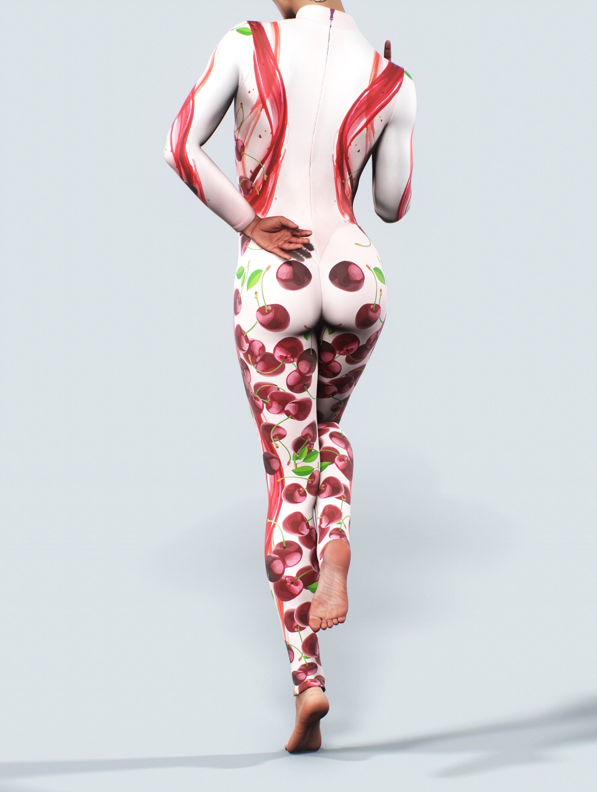 Cherry Cream Catsuit-unitard-bootysculpted