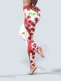 Cherry Cream Leggings-High waisted leggings-bootysculpted