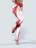 Cherry Cream Leggings-High waisted leggings-bootysculpted