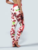 Cherry Cream Leggings-High waisted leggings-bootysculpted