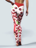 Cherry Cream Leggings-High waisted leggings-bootysculpted